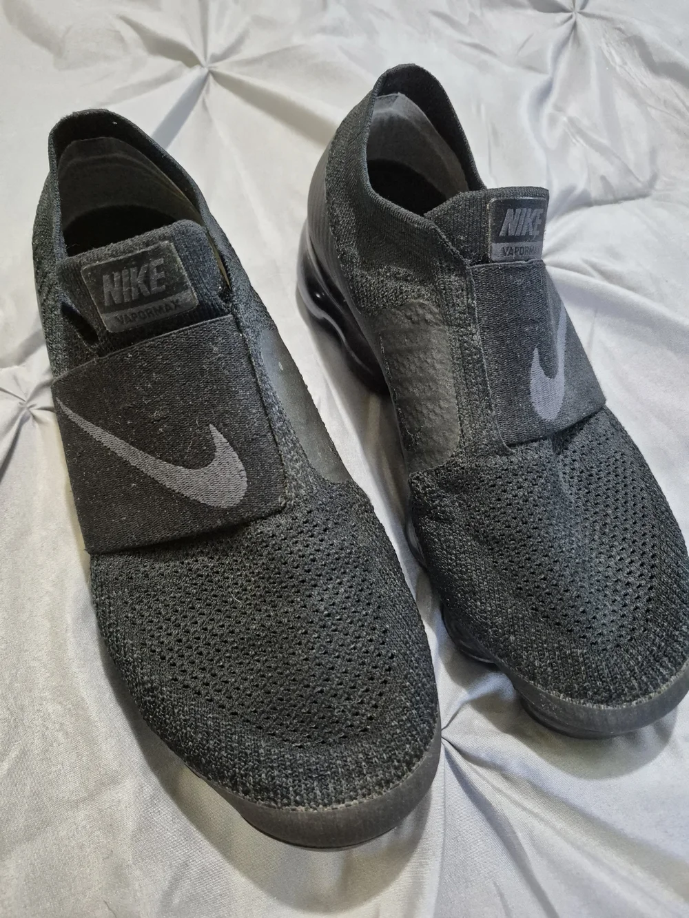 Nike Women’s Black Slip-On VaporMax Knit Sneakers